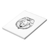 Löwe Schreib Notiz Block Notizblock (Rotiert)