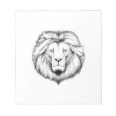 Löwe Schreib Notiz Block Notizblock (Vorderseite)