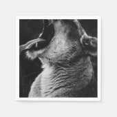 Löwe Serviette (Vorderseite)