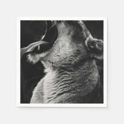 Löwe Serviette (Vorderseite)