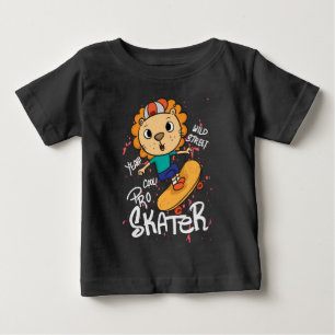 Löwe Skateboard Baby T-shirt