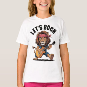 Löwe spielt Gitarre T-Shirt