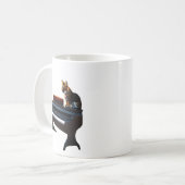 Löwe spielt Klavierkaffee-Tasse Kaffeetasse (Vorderseite Links)