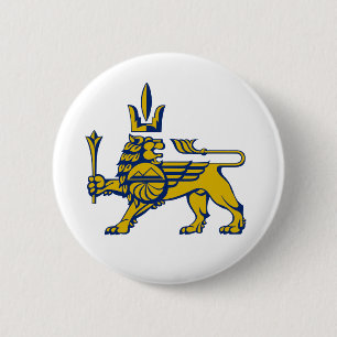  Löwe Stadt Jerewan Symbol Wappen Flagge Armenien  Button