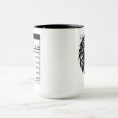 Löwe Sternzeichen Astrologie Ernährungsfakten Tasse (Zentrum)