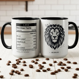 Löwe Sternzeichen Astrologie Ernährungsfakten Tasse
