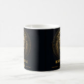 Löwe Sternzeichen Bold Celestial Horoskop-Deko Kaffeetasse (Mittel)