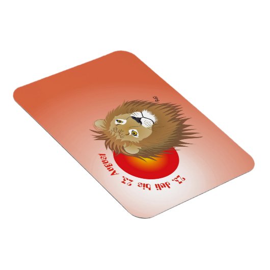 Löwe - Sternzeichen für Flexi-Muster Magnet (Rechte Seite)