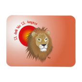 Löwe - Sternzeichen für Flexi-Muster Magnet (Horizontal)