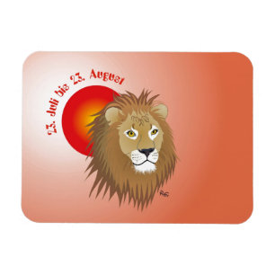 Löwe - Sternzeichen für Flexi-Muster Magnet