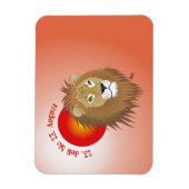 Löwe - Sternzeichen für Flexi-Muster Magnet (Vertikal)