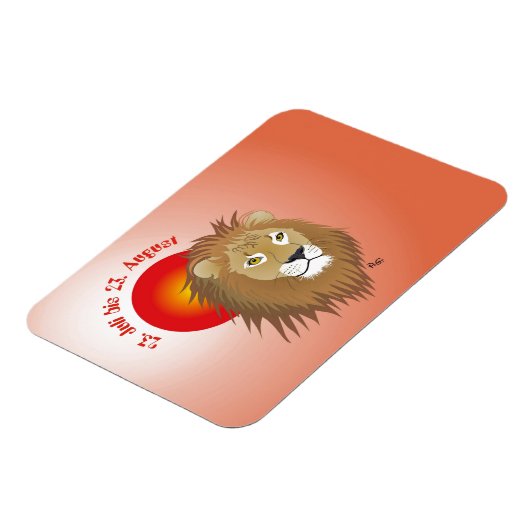 Löwe - Sternzeichen für Flexi-Muster Magnet (Linke Seite)