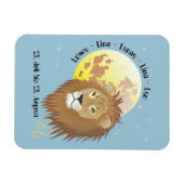 Löwe - Sternzeichen für Flexi-Muster Magnet (Horizontal)