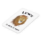 Löwe - Sternzeichen für Flexi-Muster Magnet (Linke Seite)