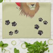 Löwe - Sternzeichen Geschirrtuch (Gefaltet)