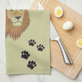 Löwe - Sternzeichen Geschirrtuch (Viertel Falte)