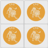 Löwe, Sternzeichen, Horoskop, Astrologie Aufkleber (Vorderseite)