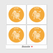 Löwe, Sternzeichen, Horoskop, Astrologie Aufkleber (Blatt)
