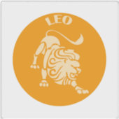 Löwe, Sternzeichen, Horoskop, Astrologie Aufkleber (Vorderseite)