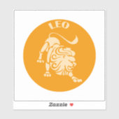 Löwe, Sternzeichen, Horoskop, Astrologie Aufkleber (Blatt)