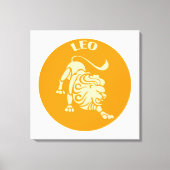Löwe, Sternzeichen, Horoskop, Astrologie Leinwanddruck (Vorderseite)