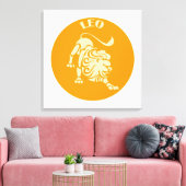 Löwe, Sternzeichen, Horoskop, Astrologie Leinwanddruck (Insitu (Wohnzimmer))