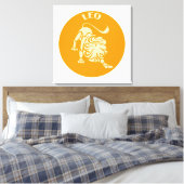 Löwe, Sternzeichen, Horoskop, Astrologie Leinwanddruck (Insitu (Schlafzimmer))