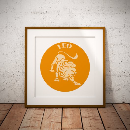 Löwe, Sternzeichen, Horoskop, Astrologie Poster