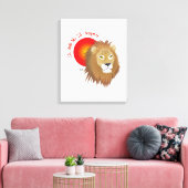 Löwe - Sternzeichen Keilleinwand Leinwanddruck (Insitu (Wohnzimmer))