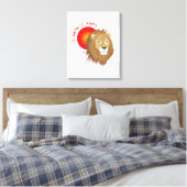 Löwe - Sternzeichen Keilleinwand Leinwanddruck (Insitu (Schlafzimmer))