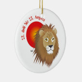 Löwe - Sternzeichen Keramik Ornament (Rechts)