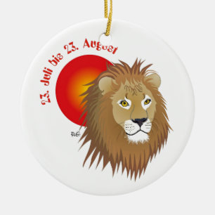 Löwe - Sternzeichen Keramik Ornament