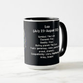 Löwe-Sternzeichen-Kunst für 23. Juli–22. August Tasse (VorderseiteRechts)