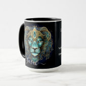 Löwe-Sternzeichen-Kunst für 23. Juli–22. August Tasse (Vorderseite Links)