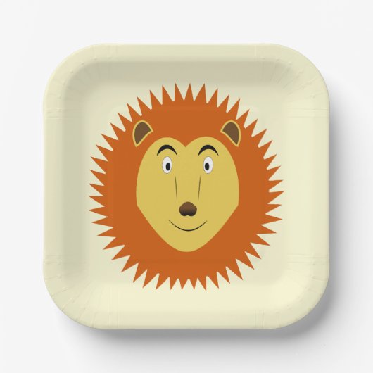 Löwe Sternzeichen Löwe Geburtstag Pappteller (Vorderseite)
