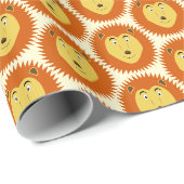 Löwe-Sternzeichen-Löwe-Geburtstagsmuster Geschenkpapier (Rolleneckpunkt)