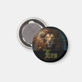 Löwe Sternzeichen Magnet (Vorderseite/Rückseite)