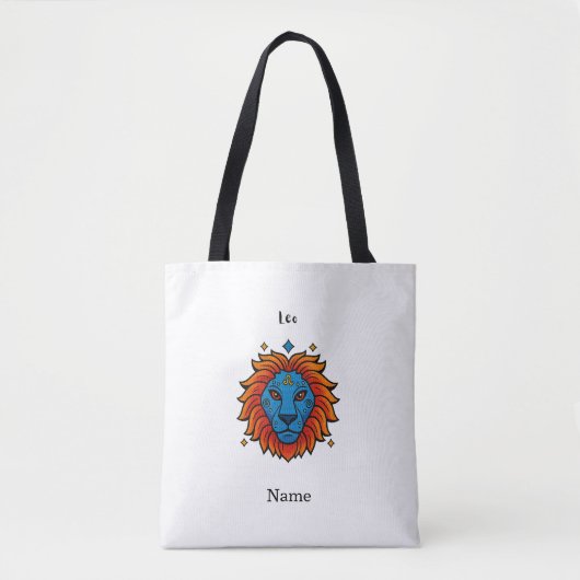 Löwe Sternzeichen Pop Art - Retro Löwe Illustratio Tasche (Vorderseite)