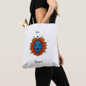 Löwe Sternzeichen Pop Art - Retro Löwe Illustratio Tasche (Von Nahem)