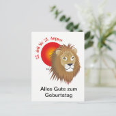 Löwe-Sternzeichen Postkarte (Stehend Vorderseite)