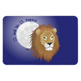 Löwe - Sternzeichen Premium Flexi Magnet