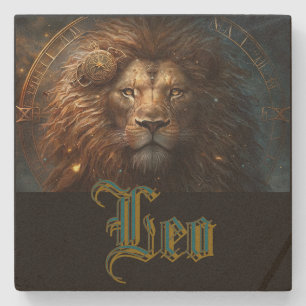 Löwe-Sternzeichen Steinuntersetzer