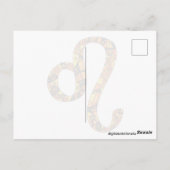 Löwe Sternzeichen Symbol Postkarte (Rückseite)