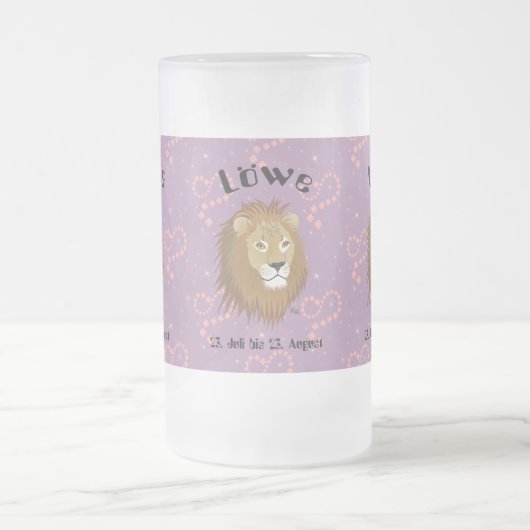 Löwe - Sternzeichen Tasse (Mittel)