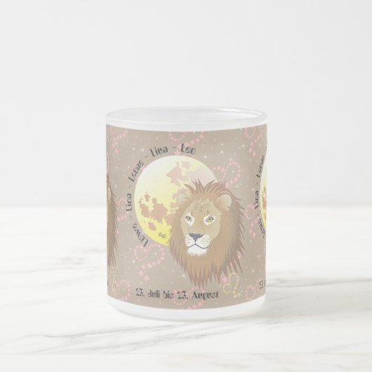 Löwe - Sternzeichen Tasse (Mittel)