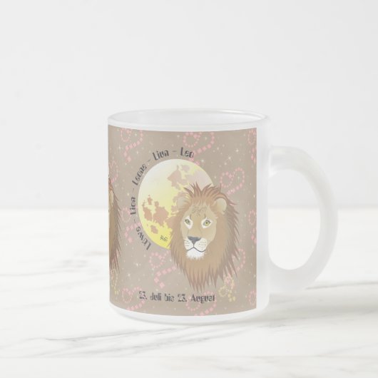 Löwe - Sternzeichen Tasse (Rechts)
