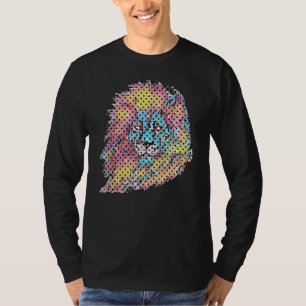 Löwe-Sternzeichen Tier Löwenkopf Sternzeichen Löwe T-Shirt