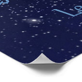Löwe-Sternzeichen und Konstellation Poster (Ecke)