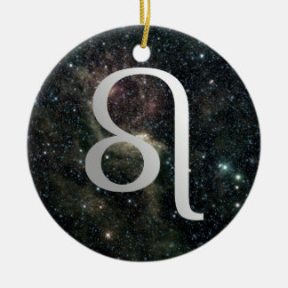 Löwe Sternzeichen Universum Geburtstag Weihnachten Keramik Ornament