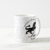 Löwe Sternzeichen Vintage Astrologie Custom Kaffeetasse (VorderseiteRechts)